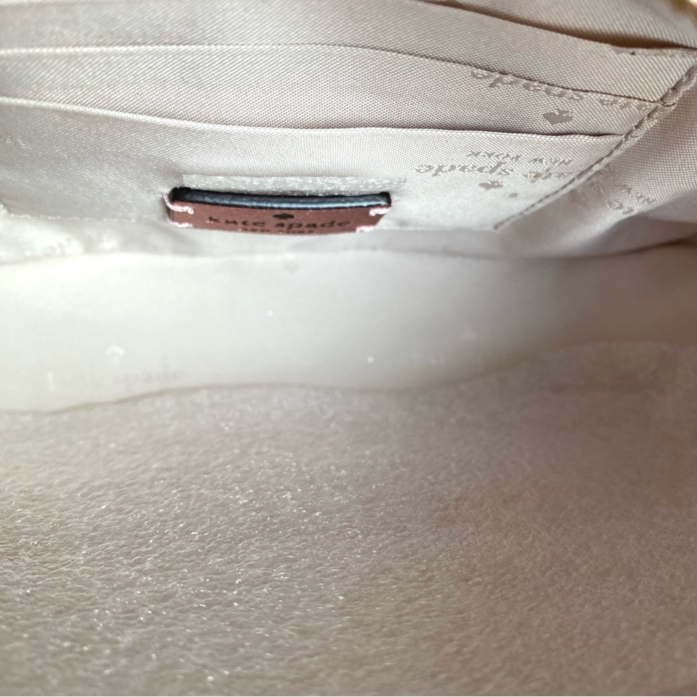 Kate Spade NWT PINK TINSEL Glimmer Oval Camera Bag CROSSBODY $299 retail - Picture 11 of 14